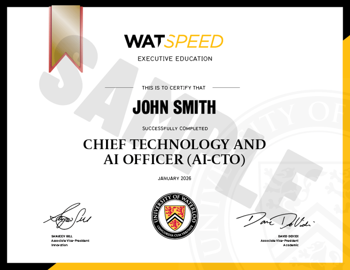 Sample AI-CTO Gold Executive Cert 3